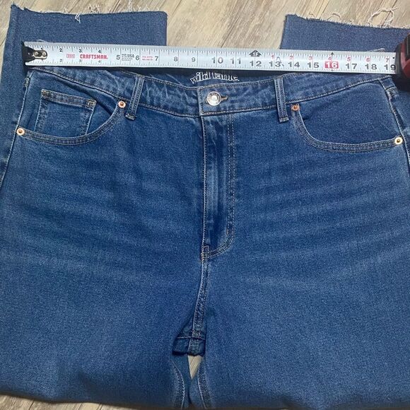 NWT Wild Fable High rise Straight leg ankle jeans Medium Wash Size 18/34 casual - Picture 9 of 9